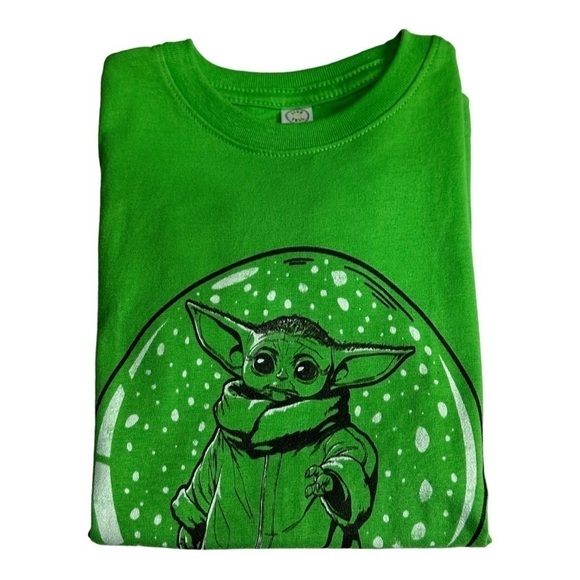 Star Wars Baby Yoda Snow Globe T-Shirt Size XS - Picture 4 of 4